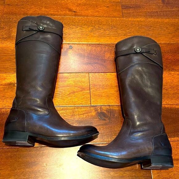 Frye Molly Button Tall Black Boot Size 7 - Picture 8 of 16